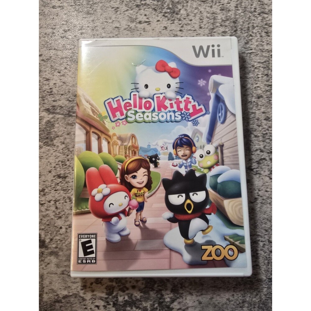 Hello Kitty Seasons (Nintendo Wii, 2010) Video Game Disc W Manual Clean